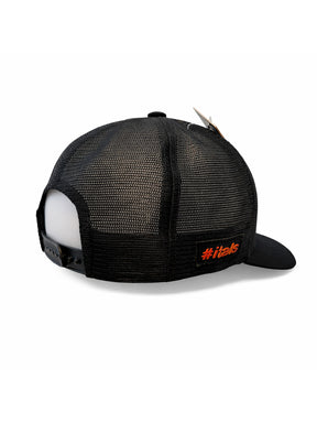 Boné Itals Preto Brasão Preto com Relevo