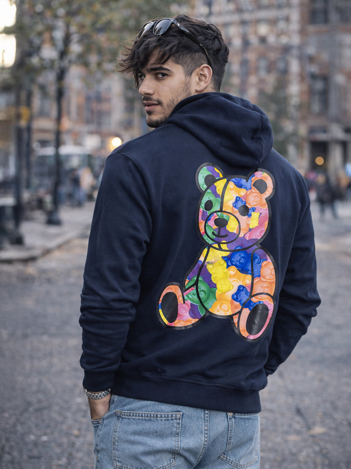 Dark Blue Gum Bear Hoodie
