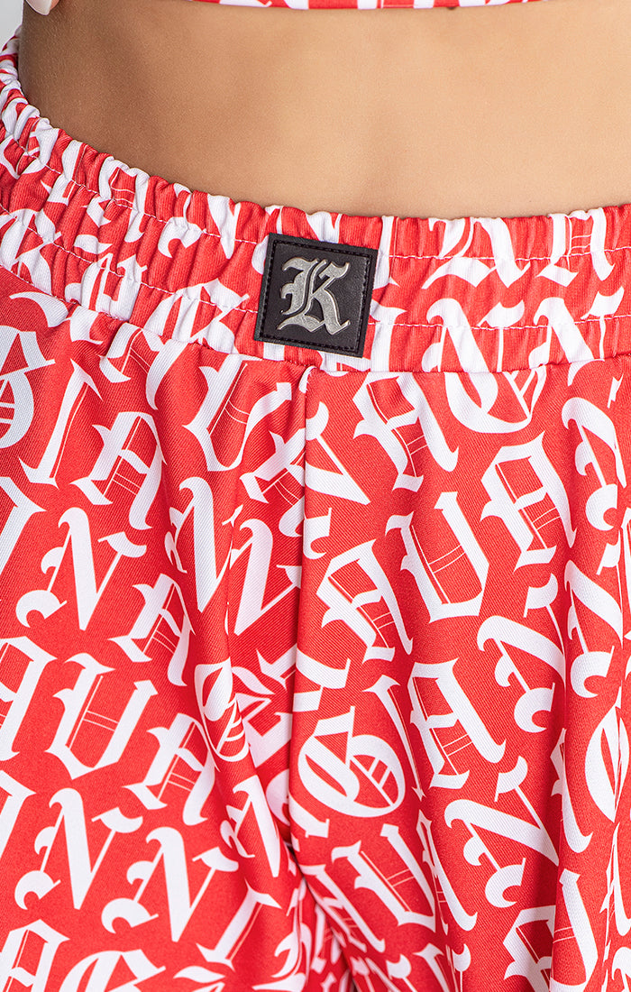 Red Message Shorts