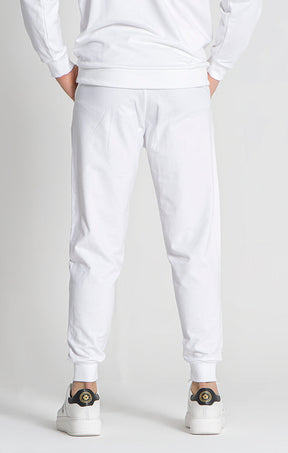 White Jenga Loose Joggers