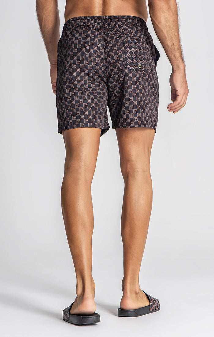 Brown Clone Swimshorts