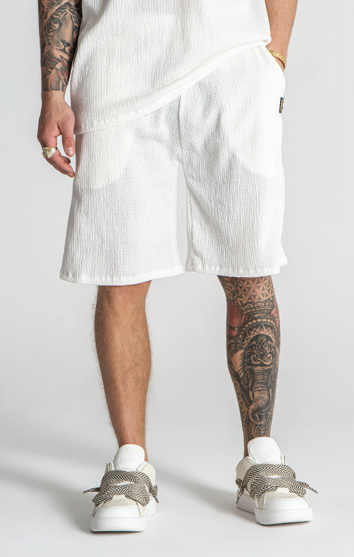 White Resort Shorts