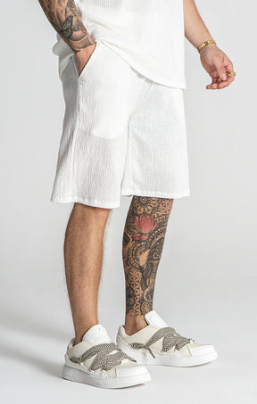 White Resort Shorts