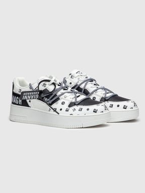White Mania Wrapped Sneakers