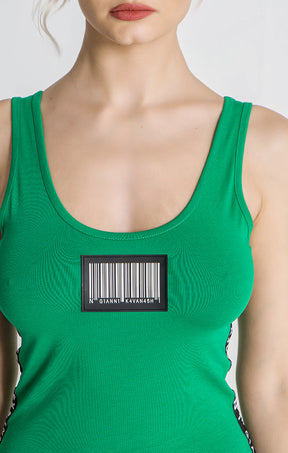 Green Barcode 2.0 Dress