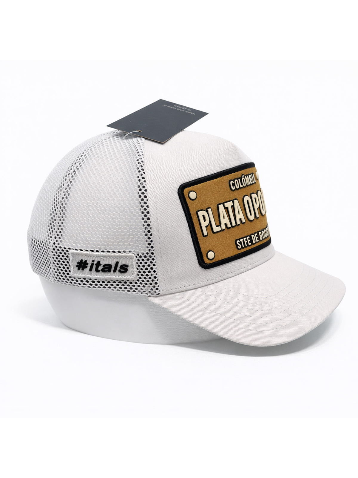 Boné Itals Plata o Plomo Branco Patch Brown