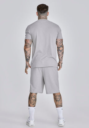 Grey T-Shirt and Shorts Set