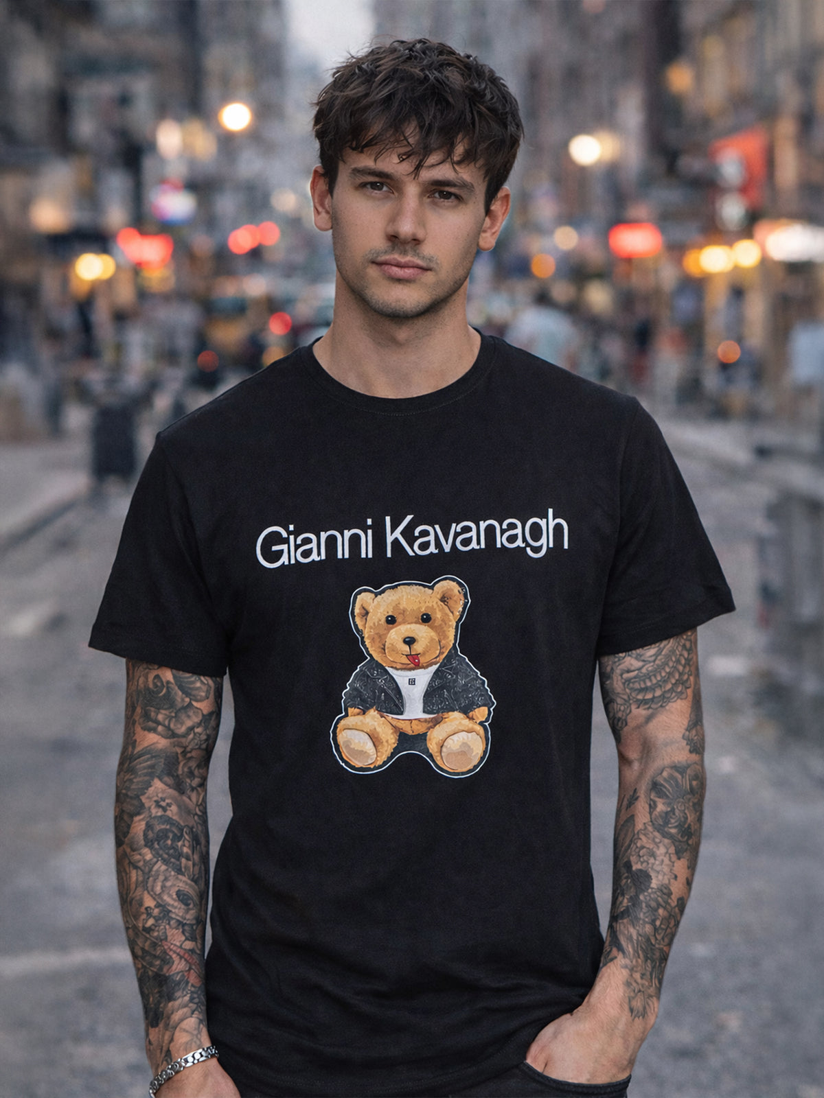 Black GK Teddy Bear Tee