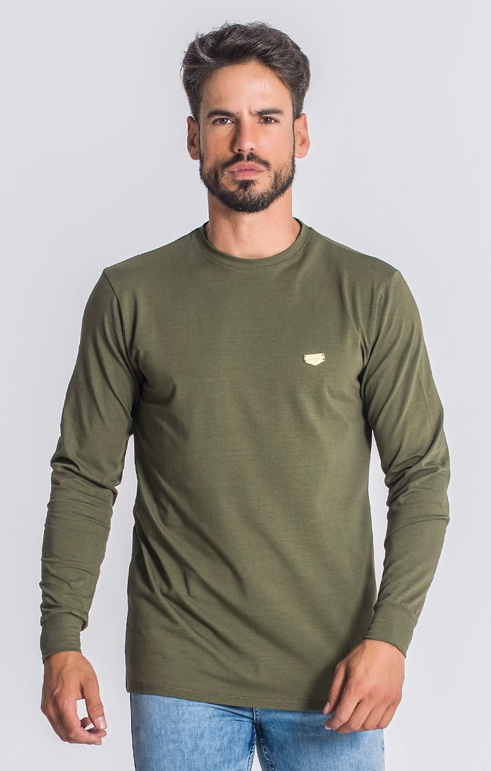 Army Green Core Long Sleeve Medal Tee