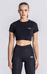 Black Core Cropped Tee