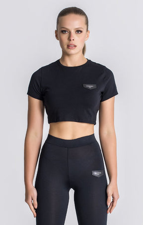 Black Core Cropped Tee