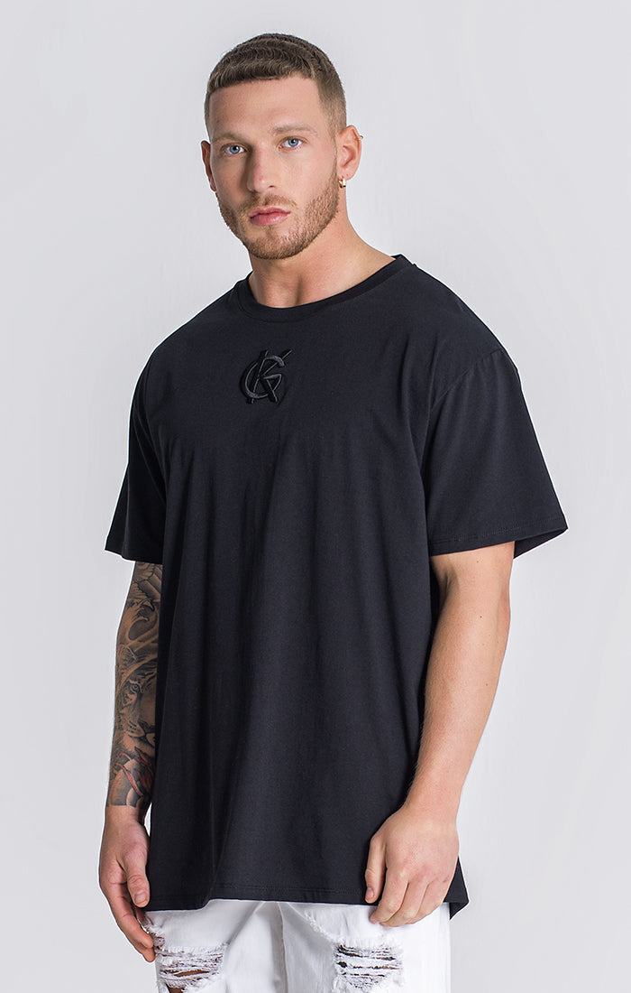 Black Hydrate Embroidery Tee
