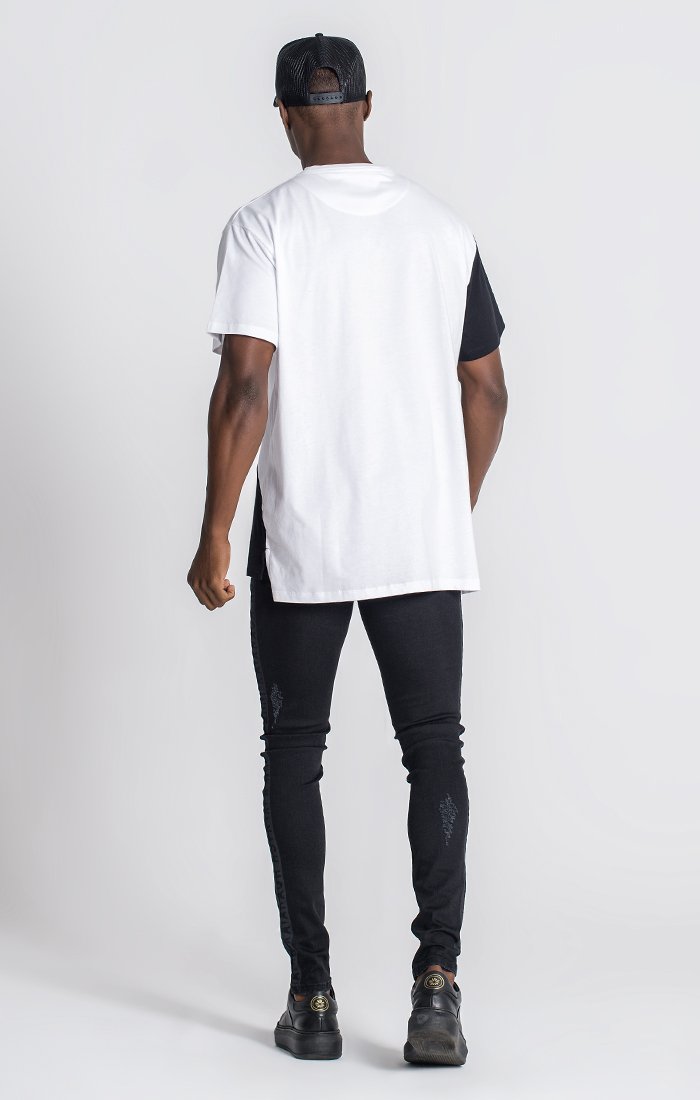 T-Shirt Oversize Preta e Branca Yin Yang