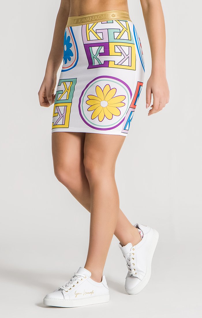 Multicolor GK Tiles Skirt