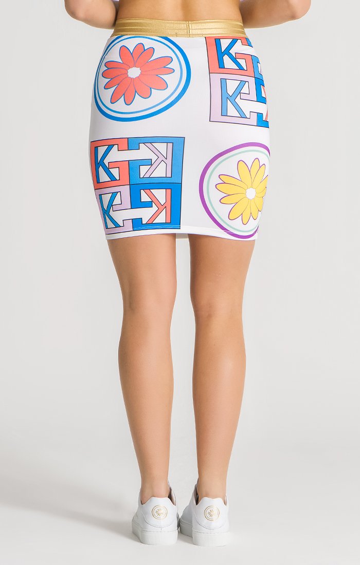 Multicolor GK Tiles Skirt