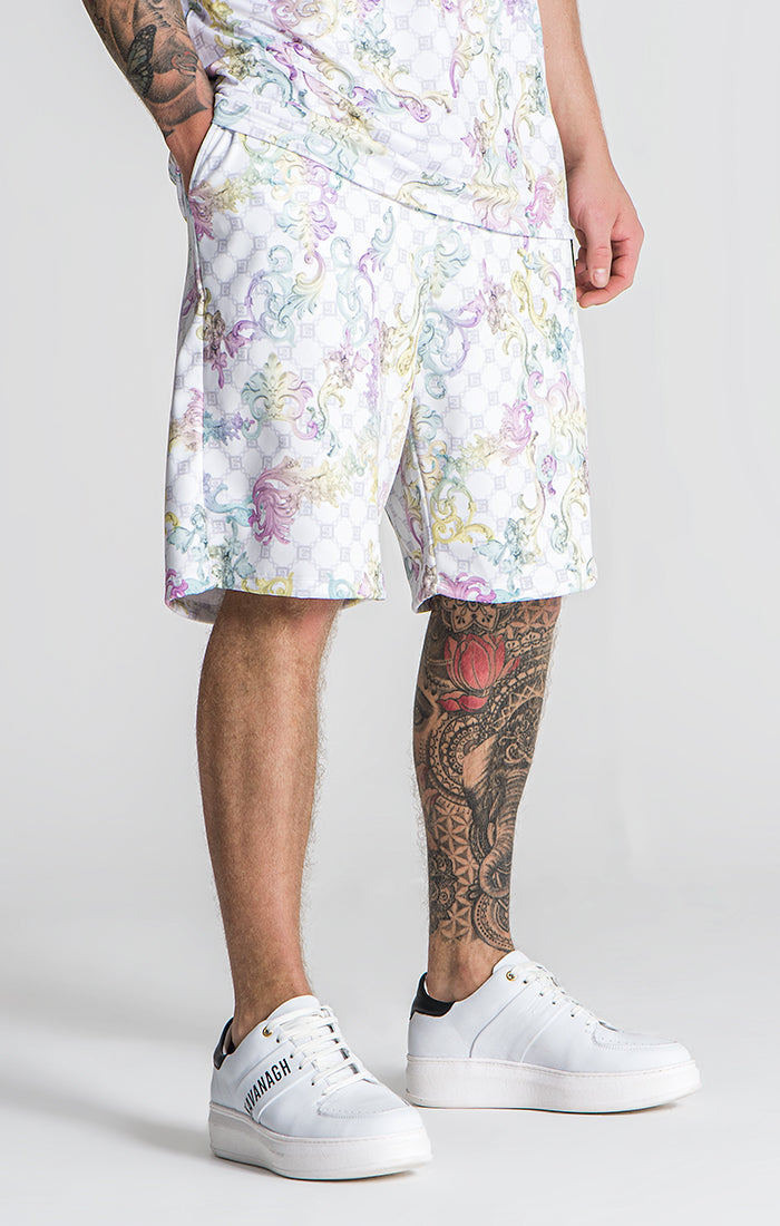Multicolor Renaissance Shorts
