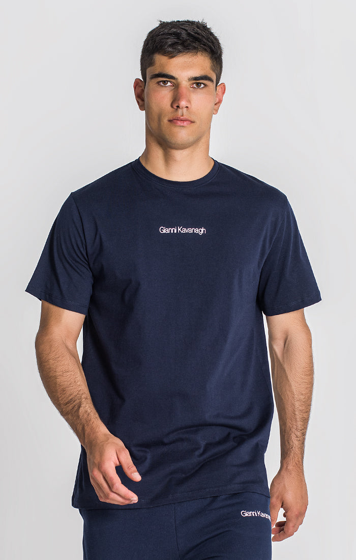 Navy Blue Essential Micro Regular Tee