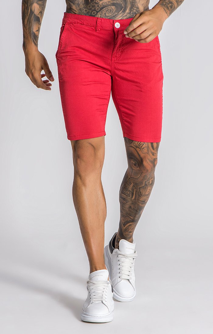Red GK Chino Shorts