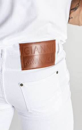 White Core Destroyed Jeans