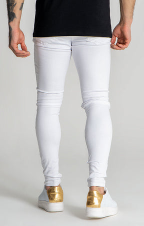 White Core Skinny Jeans