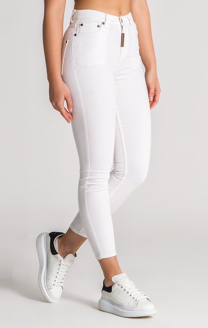 White GK Skinny Jeans
